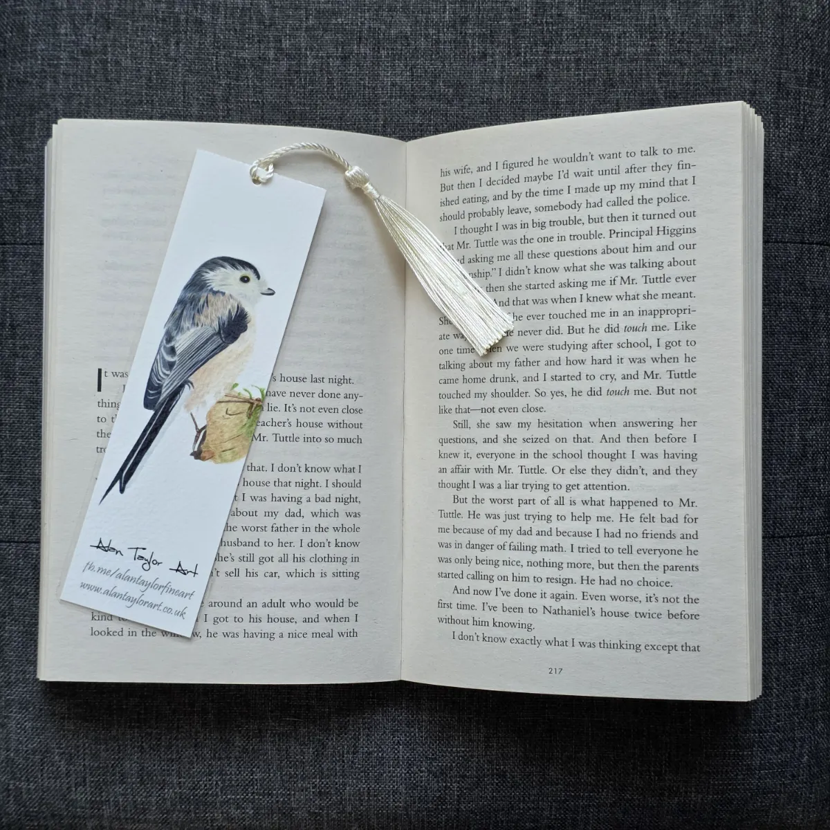 Long-tailed Tit Bookmark