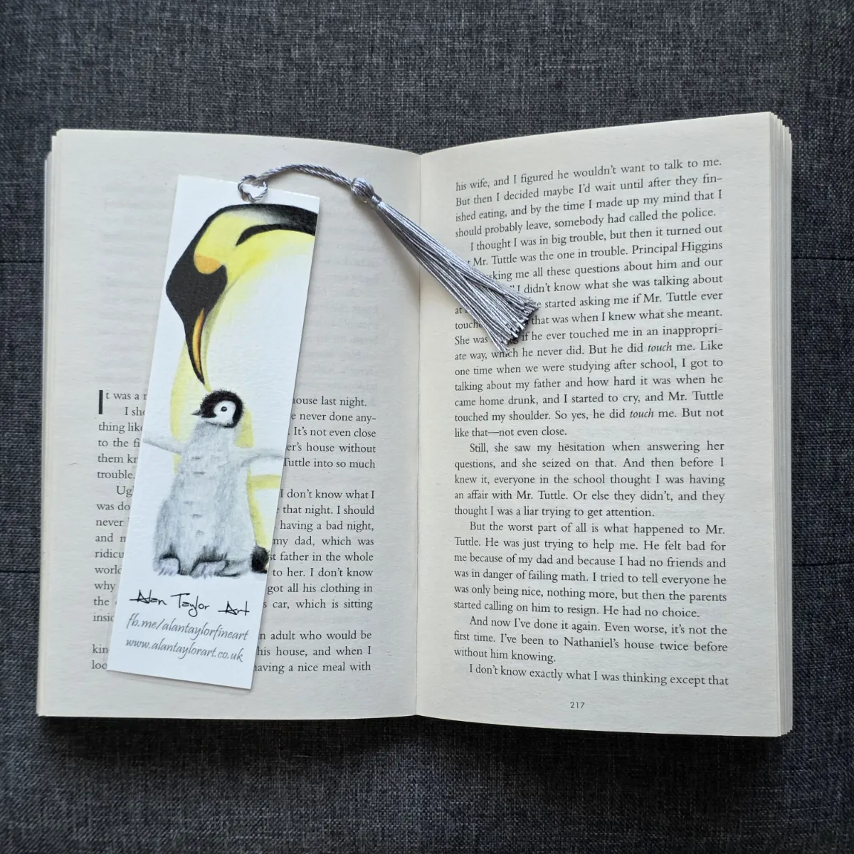 Penguin Family Bookmark