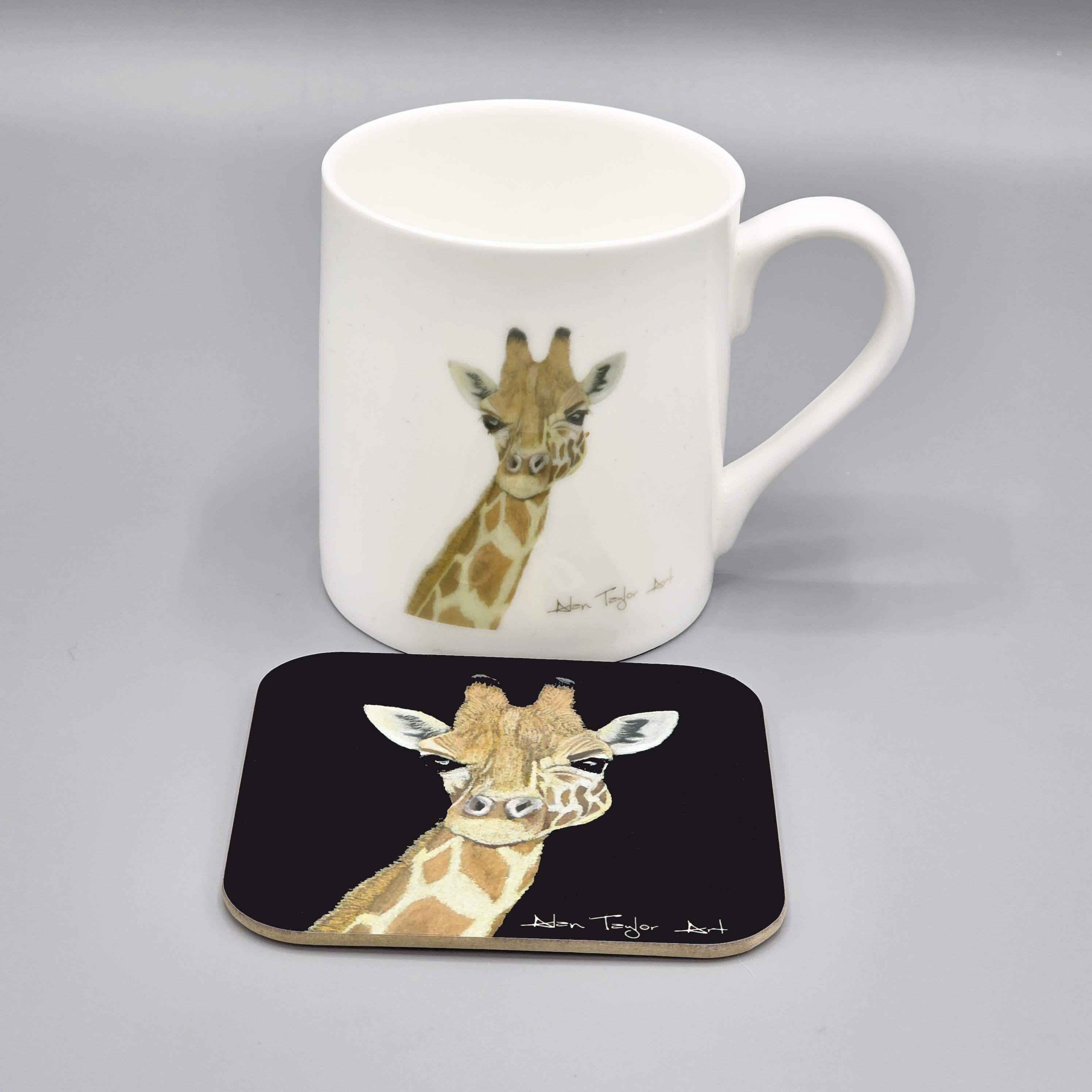 Giraffe Mug and Coaster Set