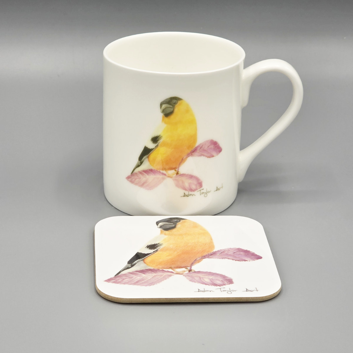 Bullfinch Mug and Coaster Set