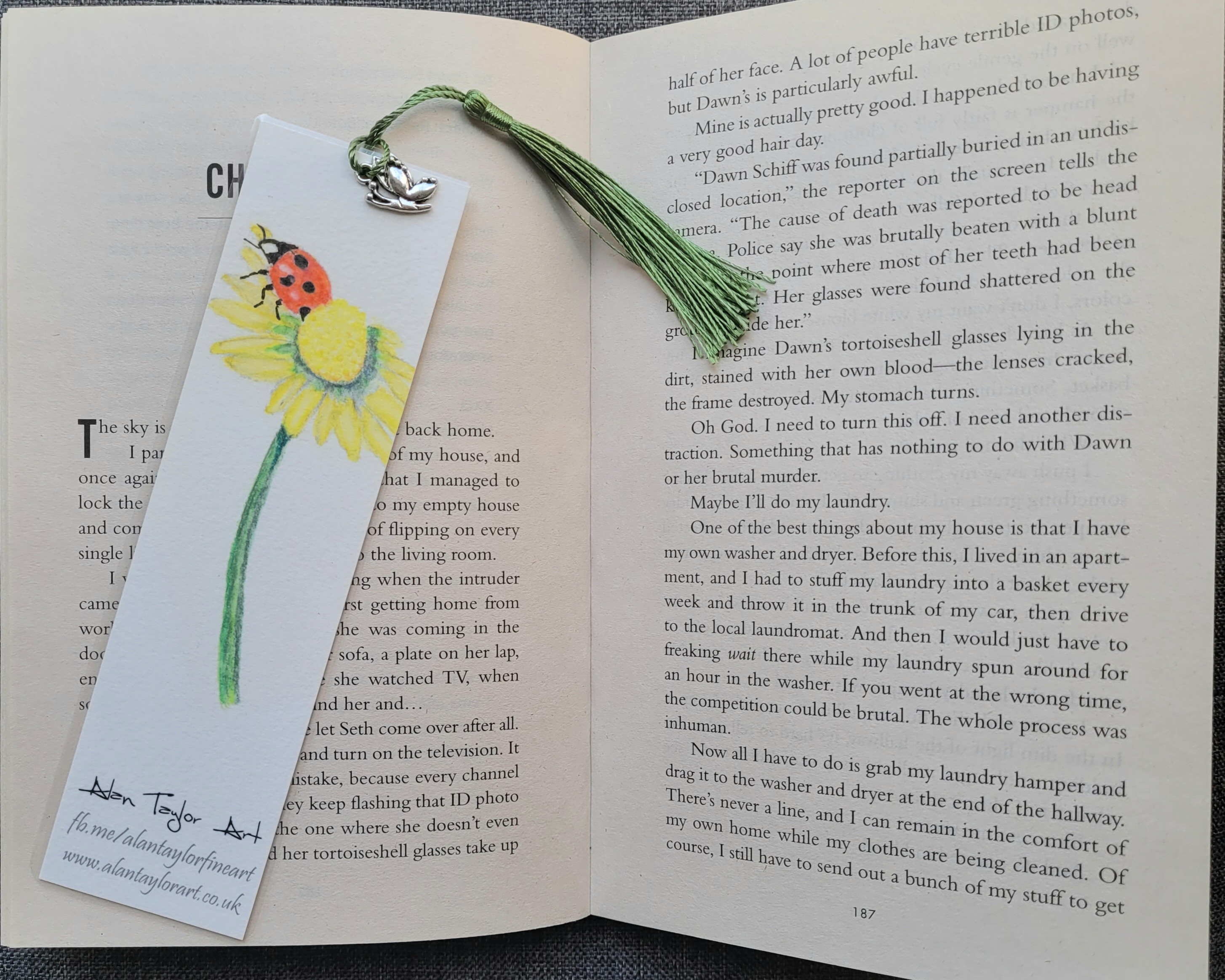 Ladybird and Daisy Bookmark
