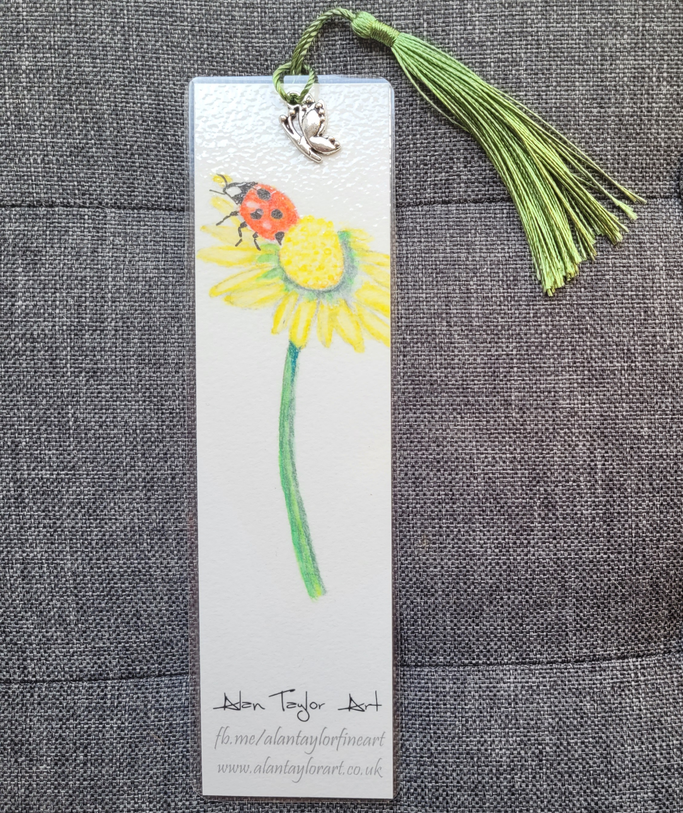 Ladybird and Daisy Bookmark