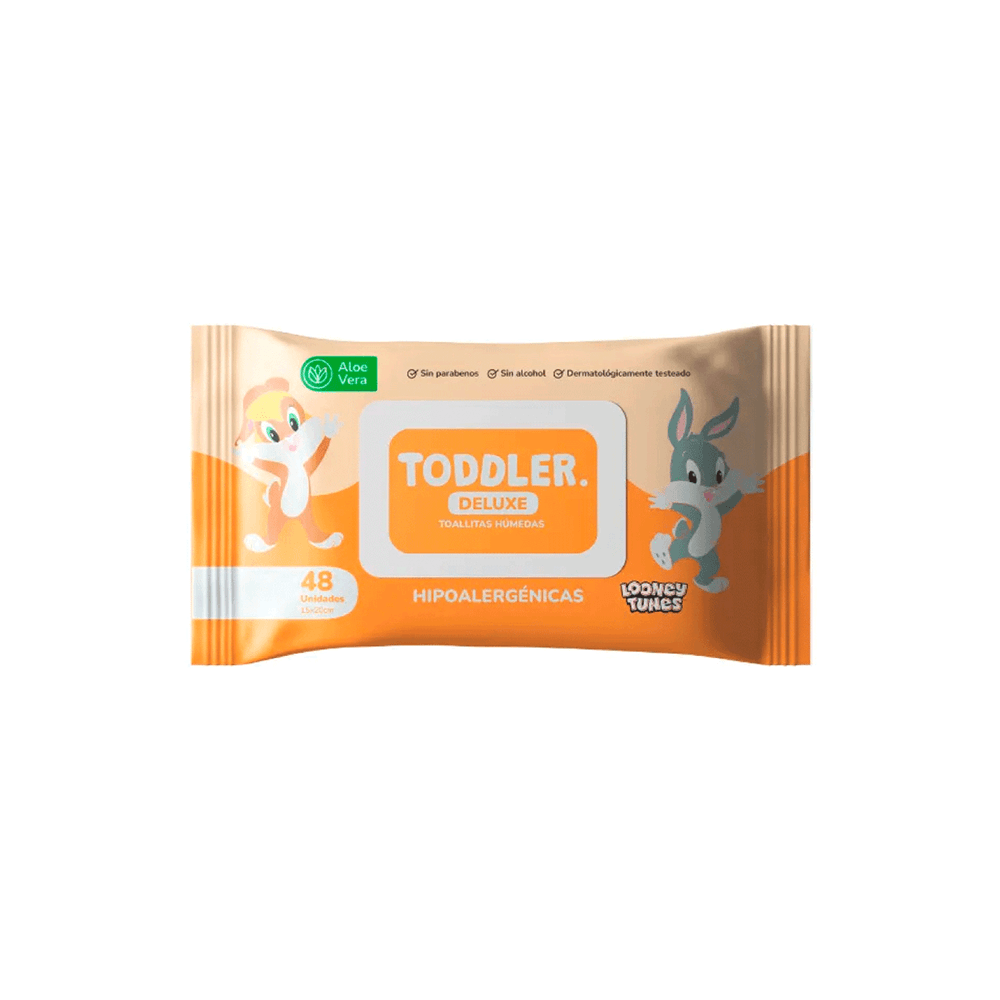 TODDLER TOALLA HUMECTANTE ALOE X 48 UN