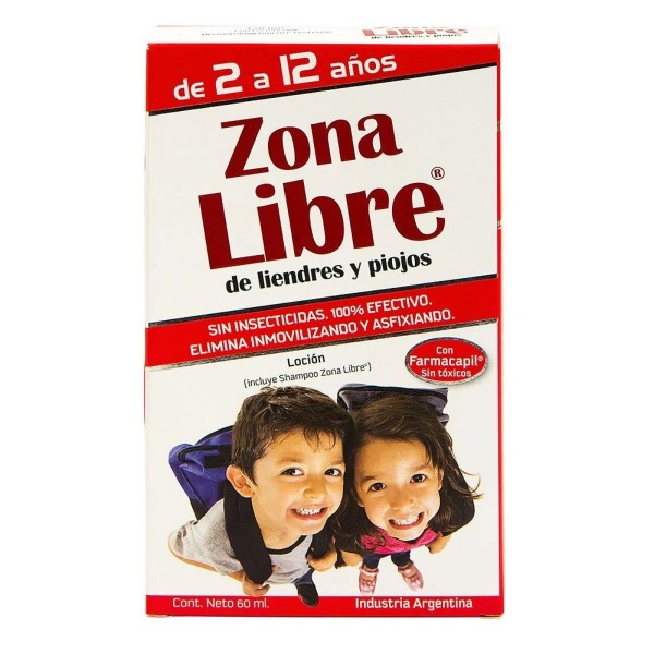ZONA LIBRE LOCION PEDICULICIDA 60ML+SHAMPOO