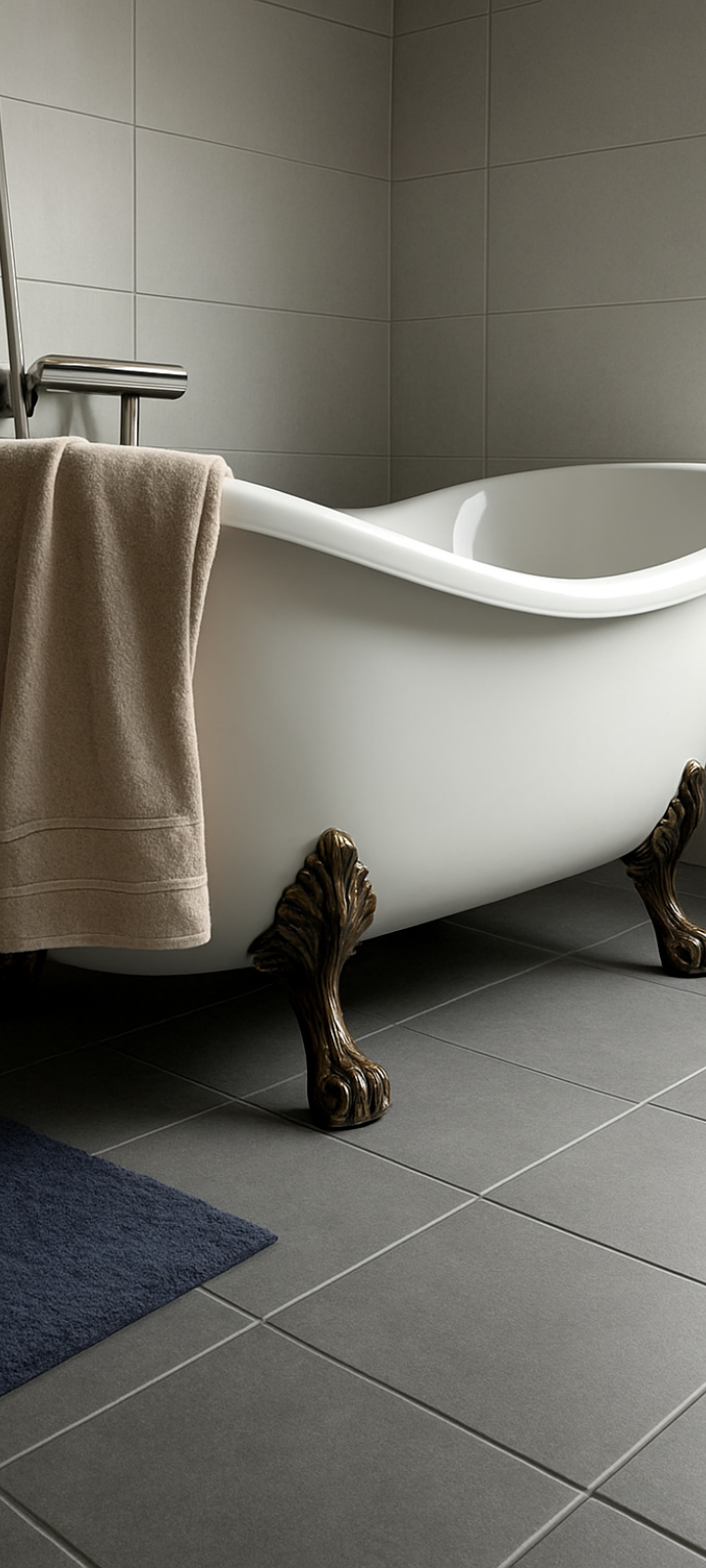 Vrijstaande badkuip op poten