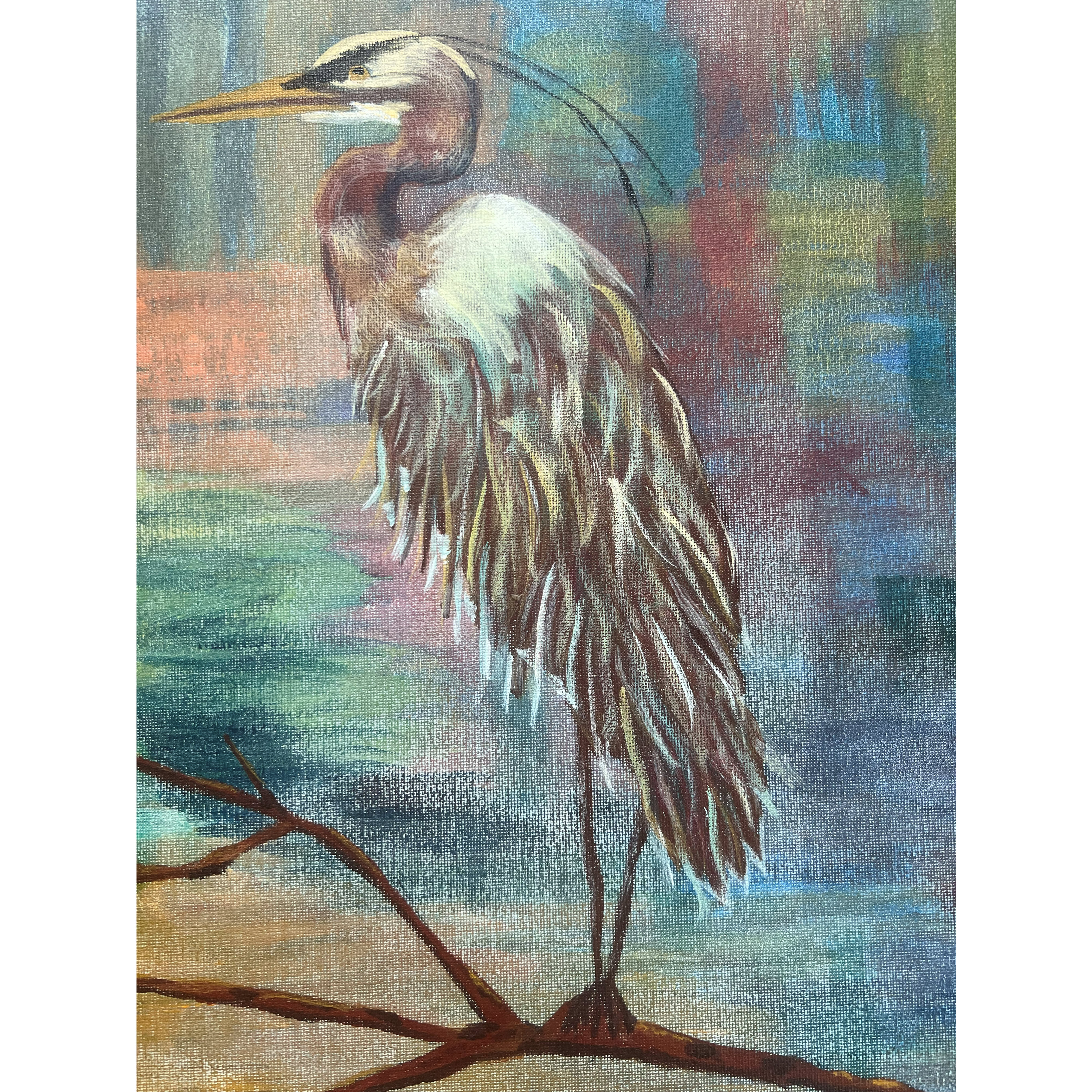 Patchwork Heron