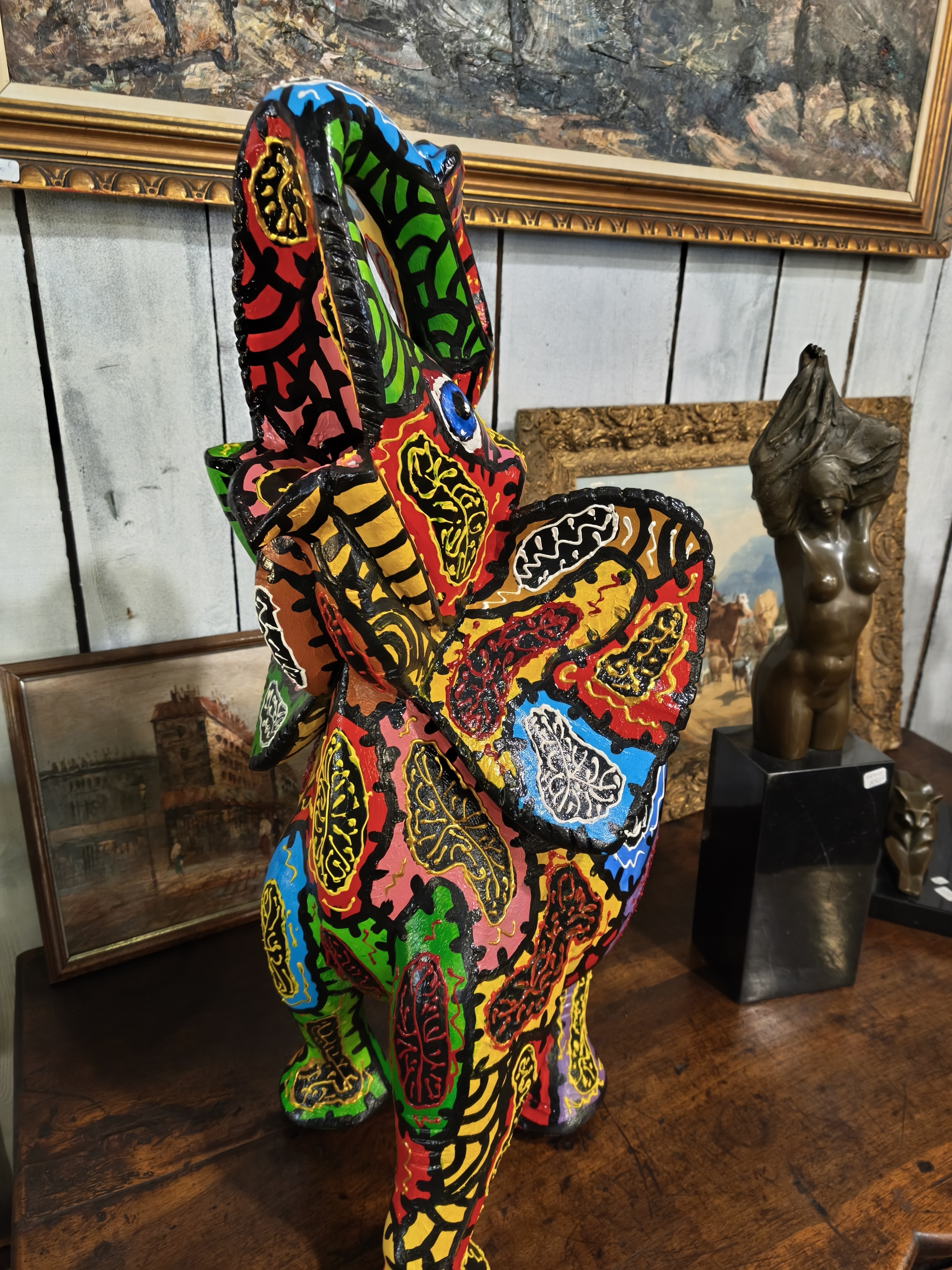 Éléphant contemporain par EL KALO