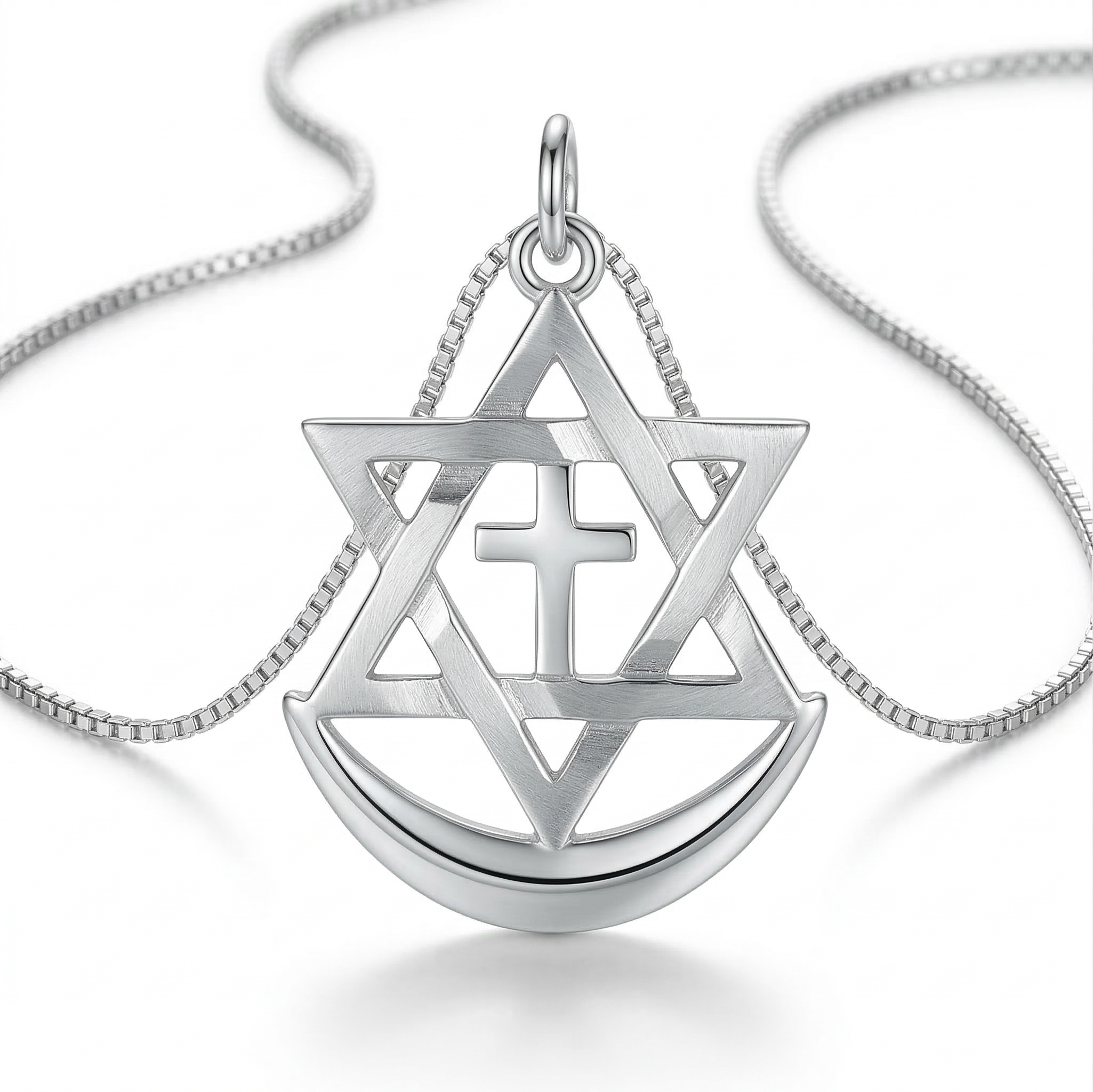 Samen sieraad hanger in .925 zilver