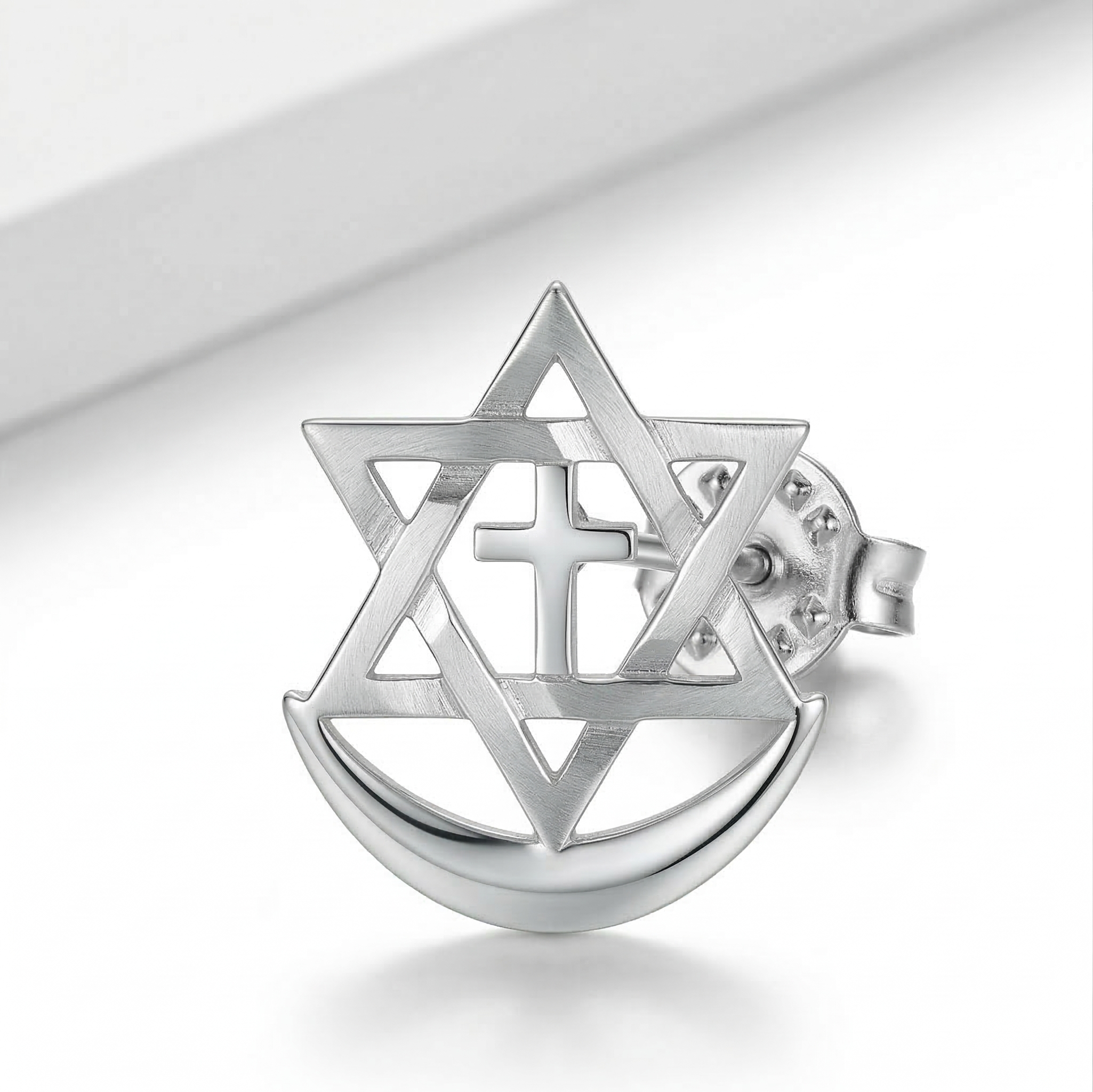 Samen sieraad pin in .925 zilver