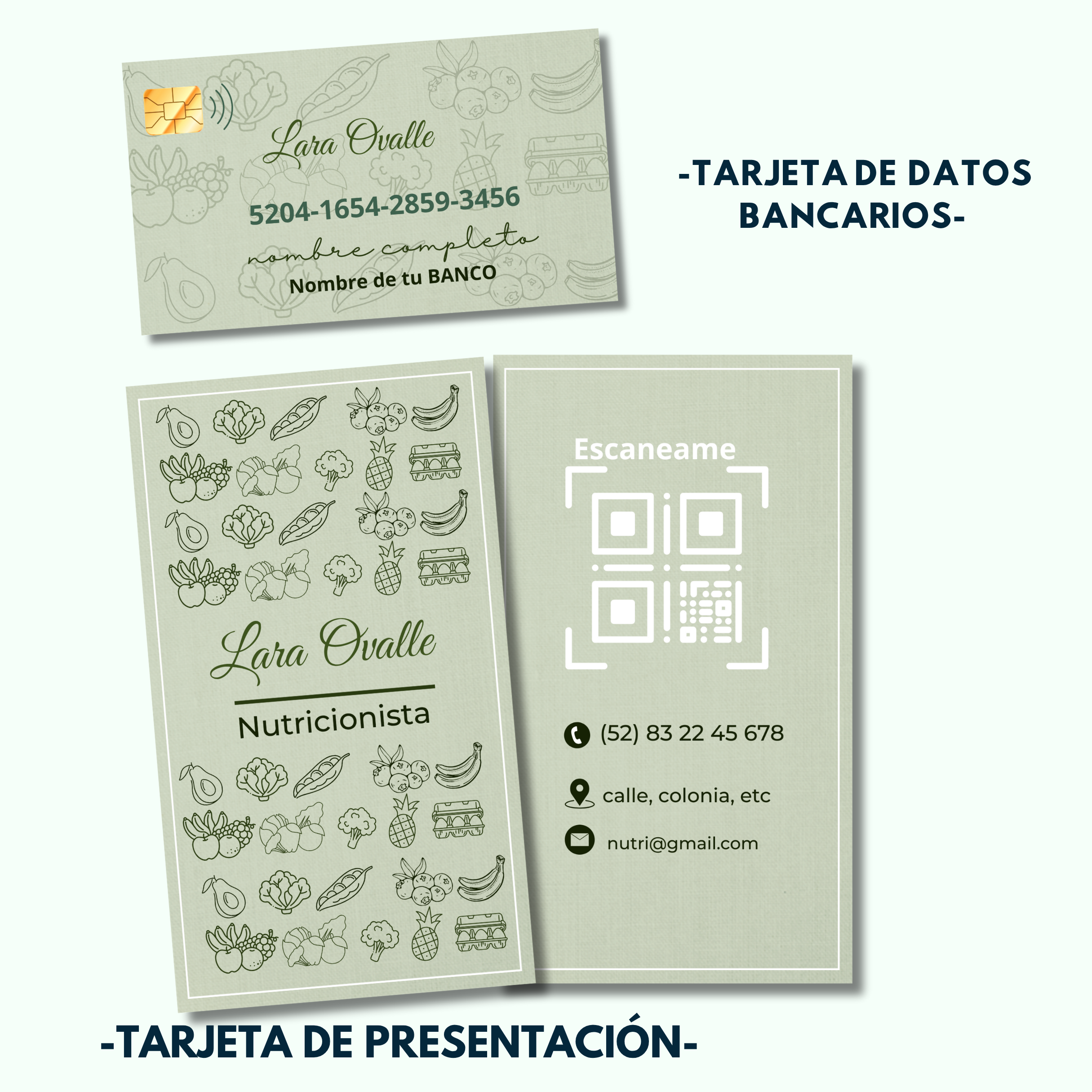 Pack de Contenido Nutricional