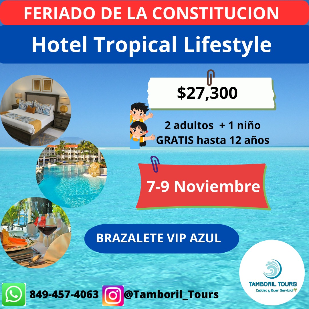 Paquete Hotel Tropical Lifestyle