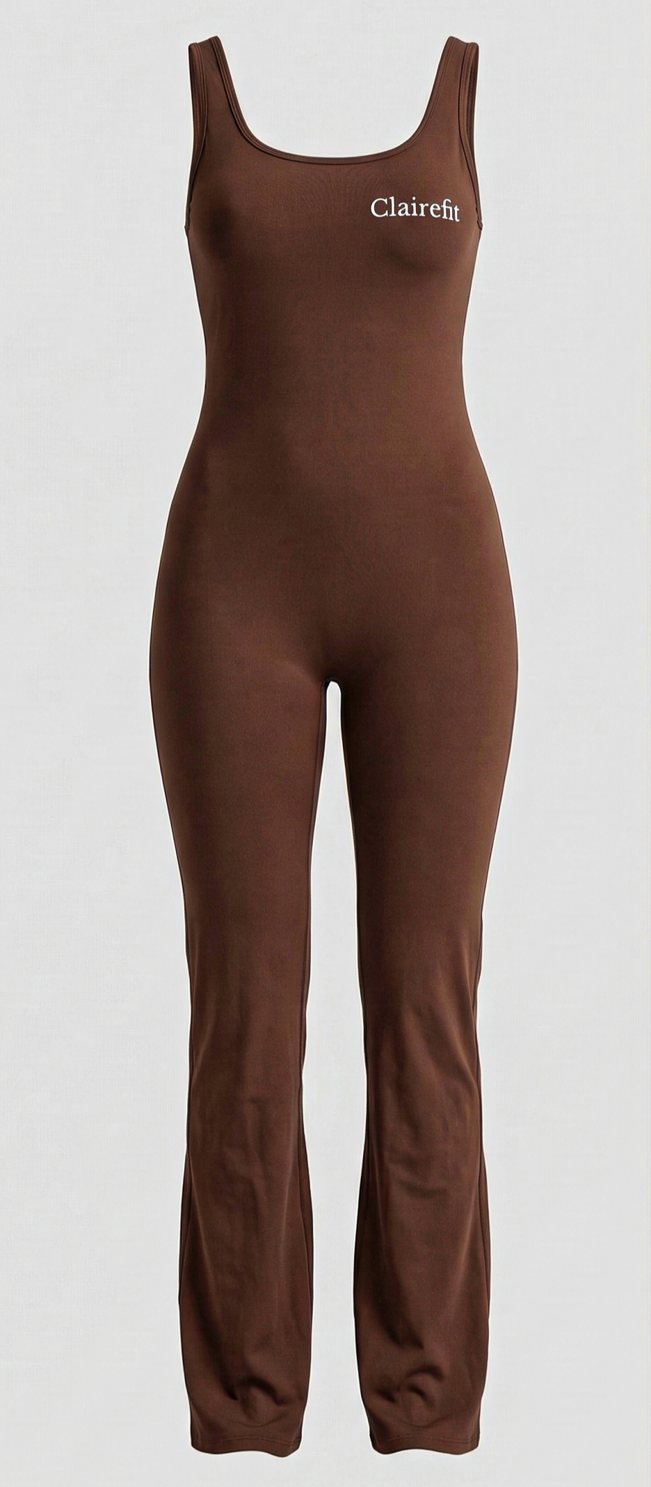 Brown Sleeveless Jumpsuit