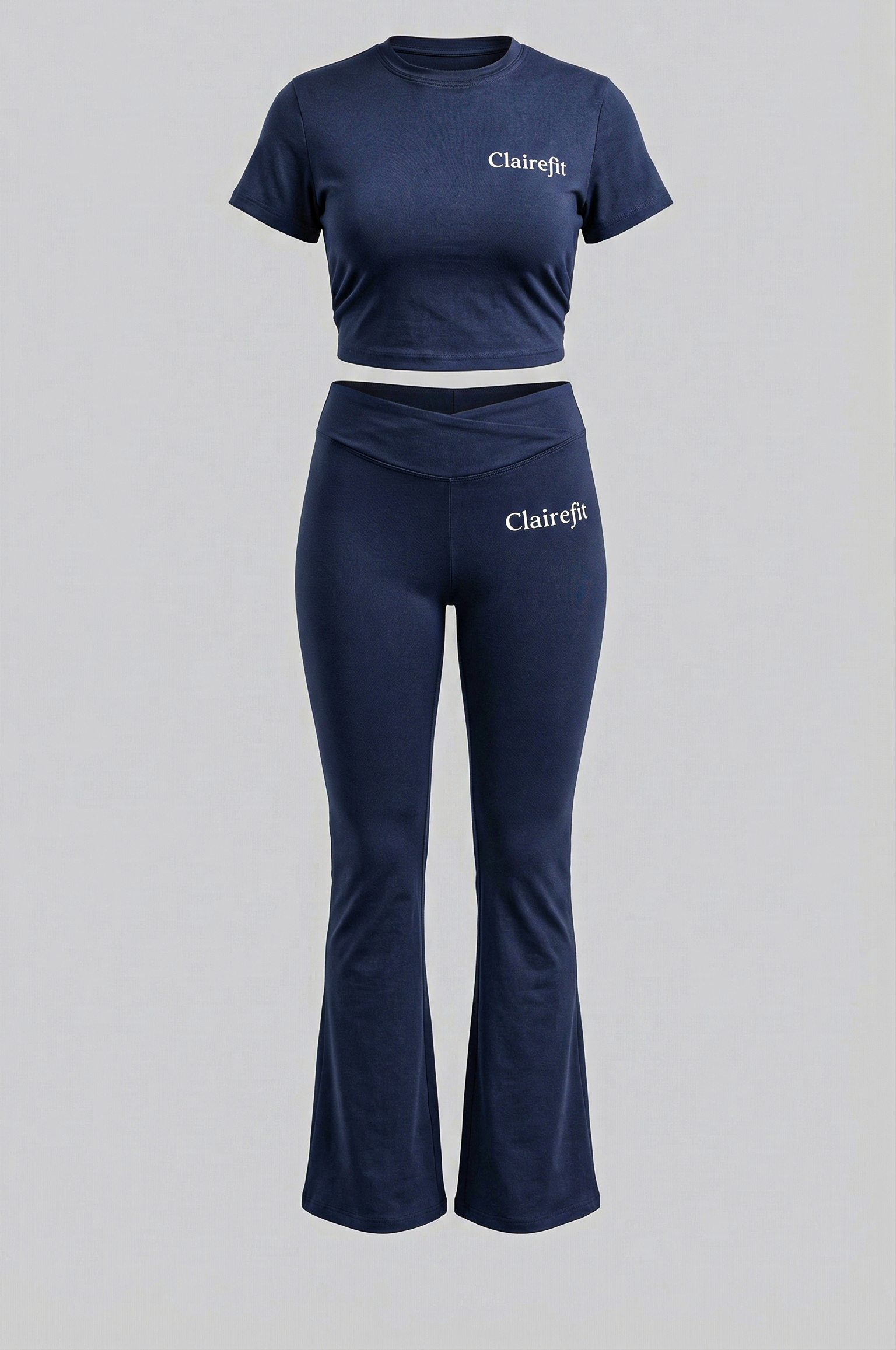 Navy Blue Two-Piece Workout Set
