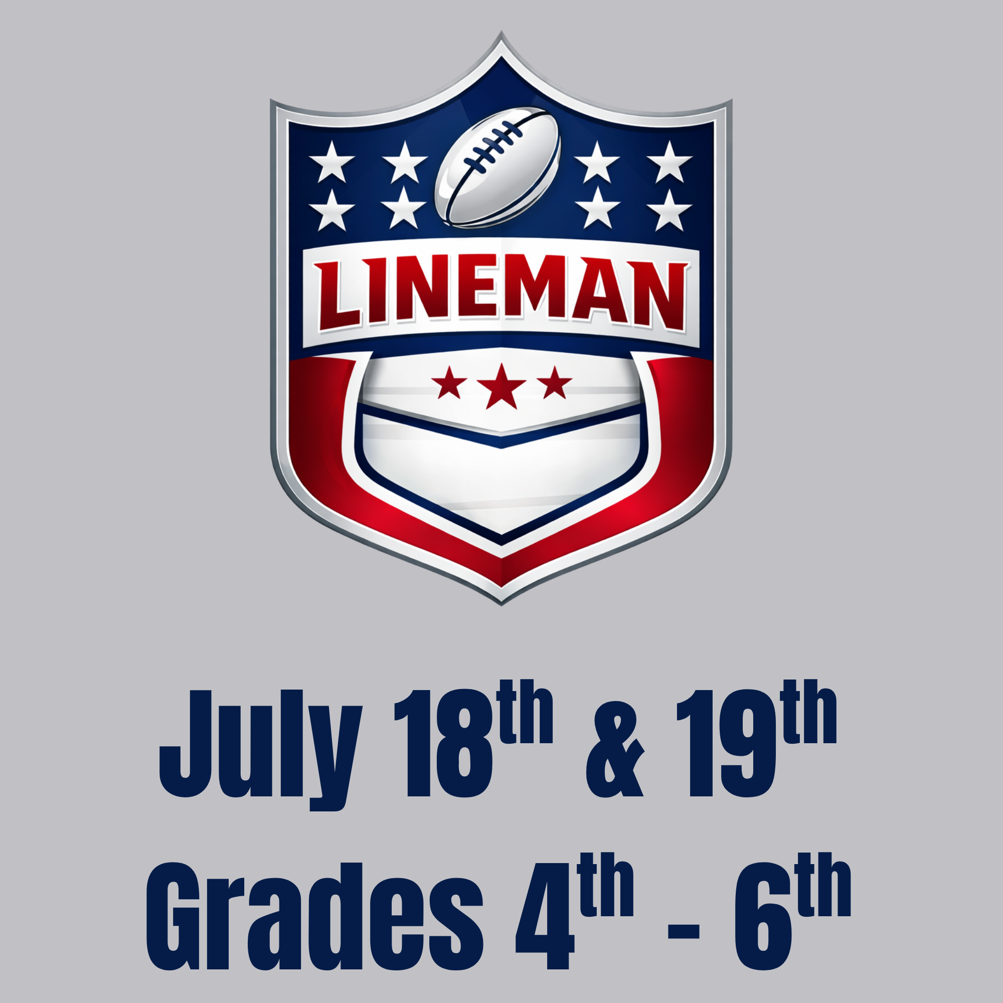 July 18th & 19th Camp Grades 4th - 6th