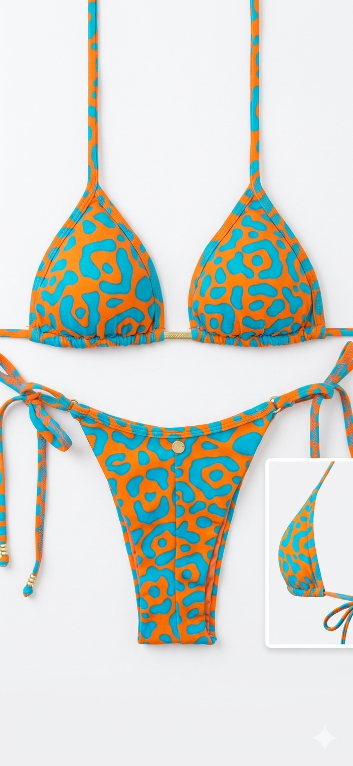 Biquíni Onça Neon