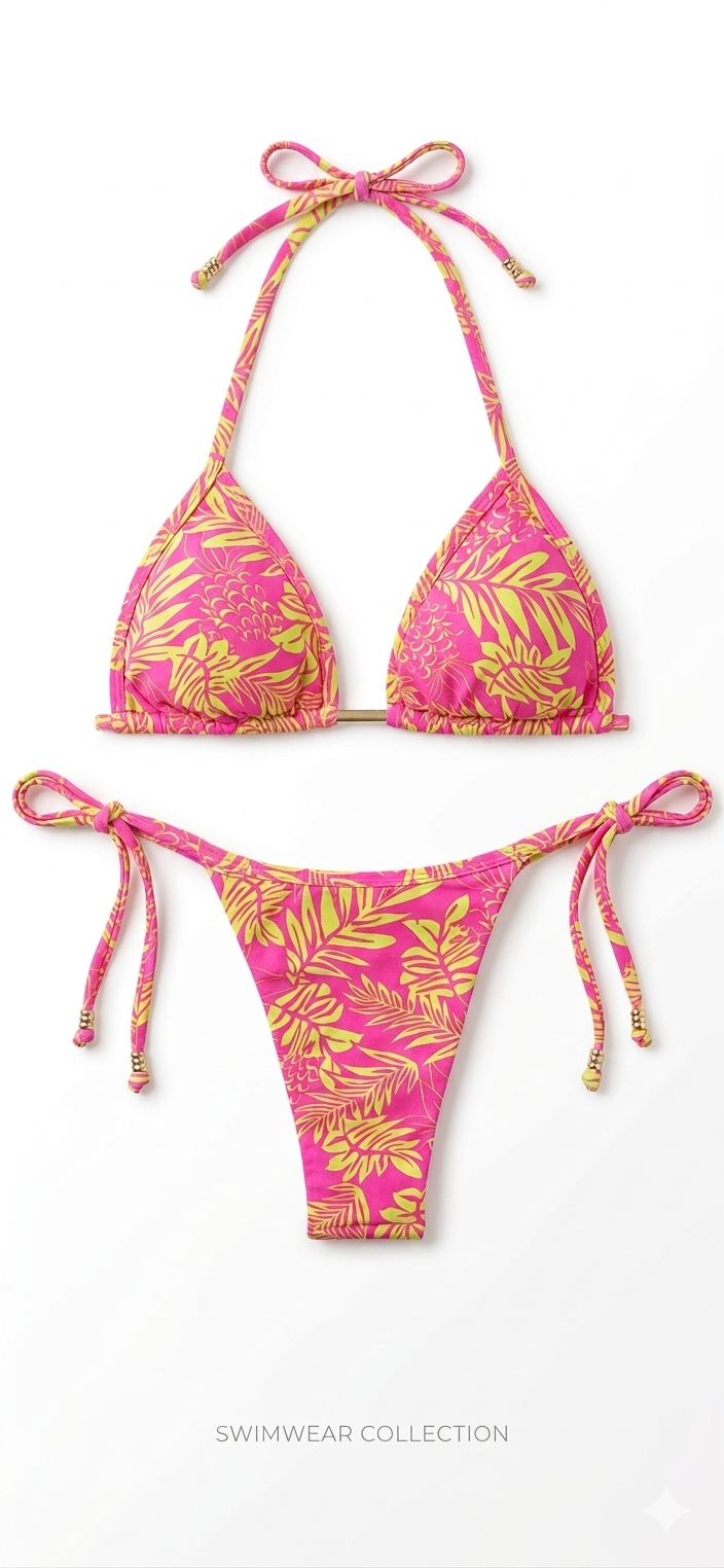 Biquíni Floral Rosa