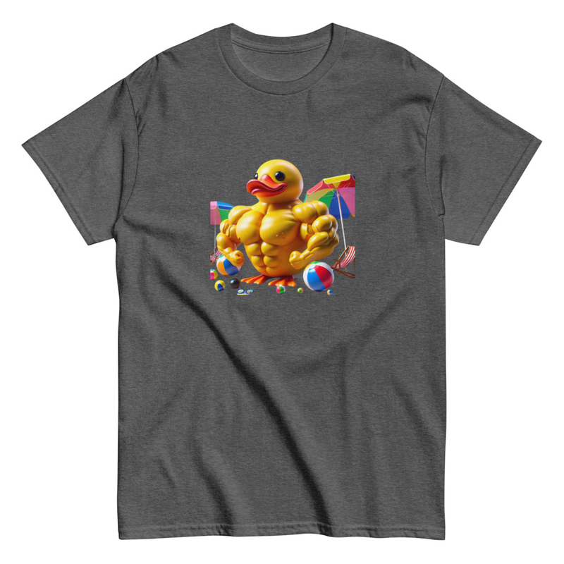 Buff Duck Workout Shirt Funny Gym Tee, Fitness Meme T Shirt, Weightlifting Humor Gift, Colorful Gym Duck Shirt, Funny Exercise Tee