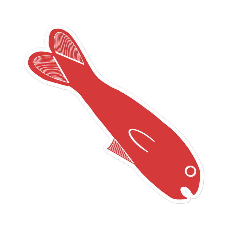 Red Fish Sticker