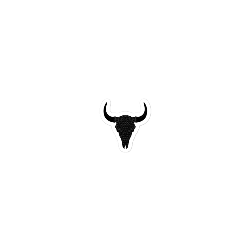 Bison Skull Stickers
