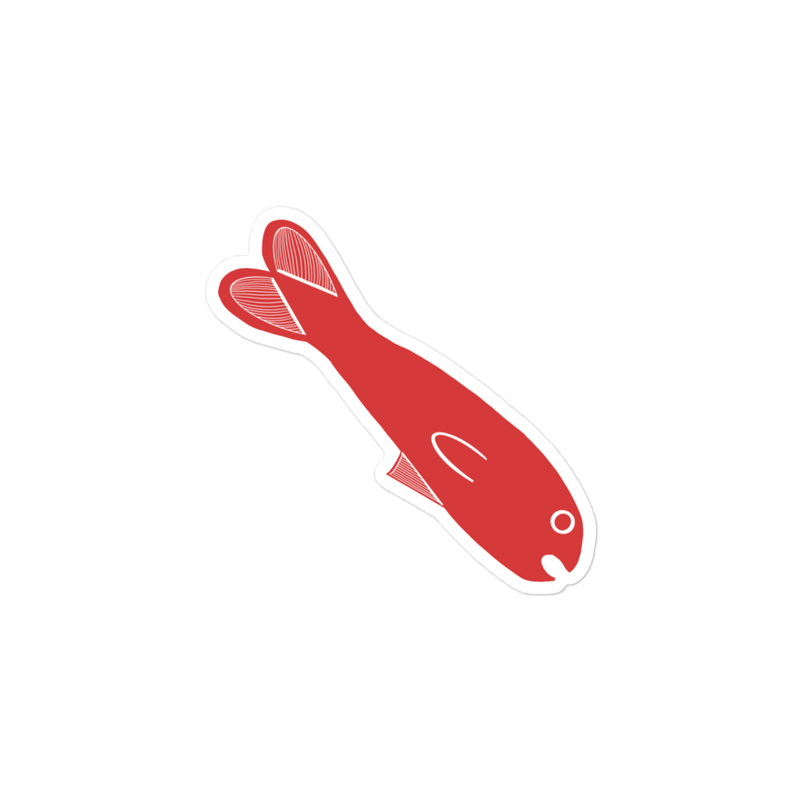 Red Fish Sticker