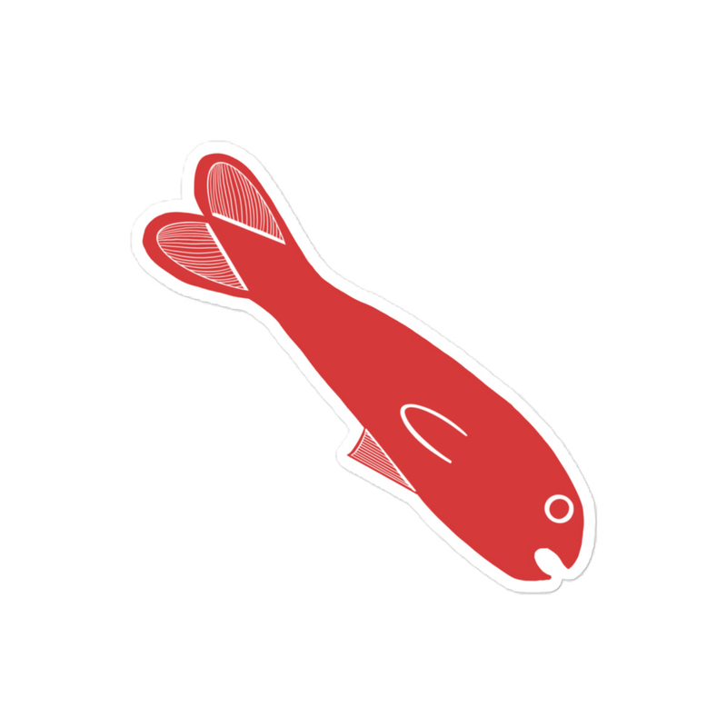 Red Fish Sticker
