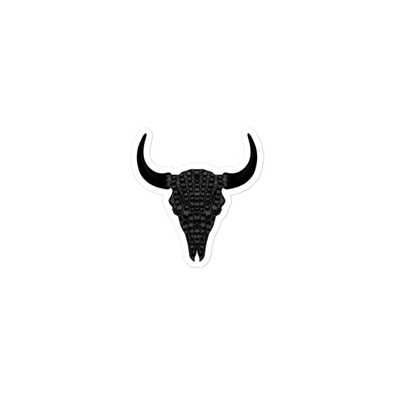 Bison Skull Stickers