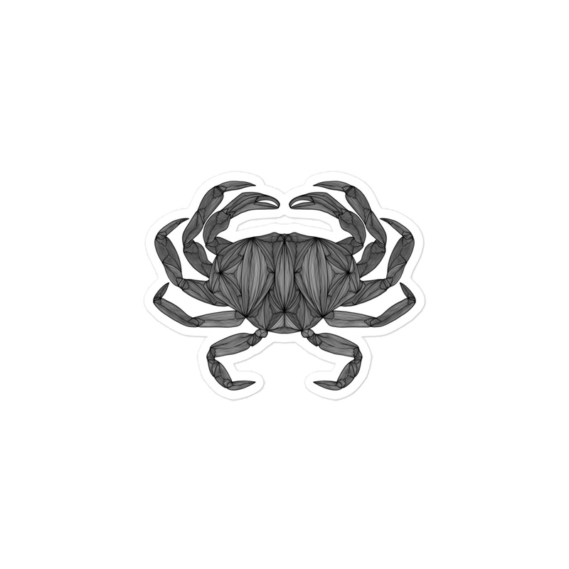 Line Crab Sticker