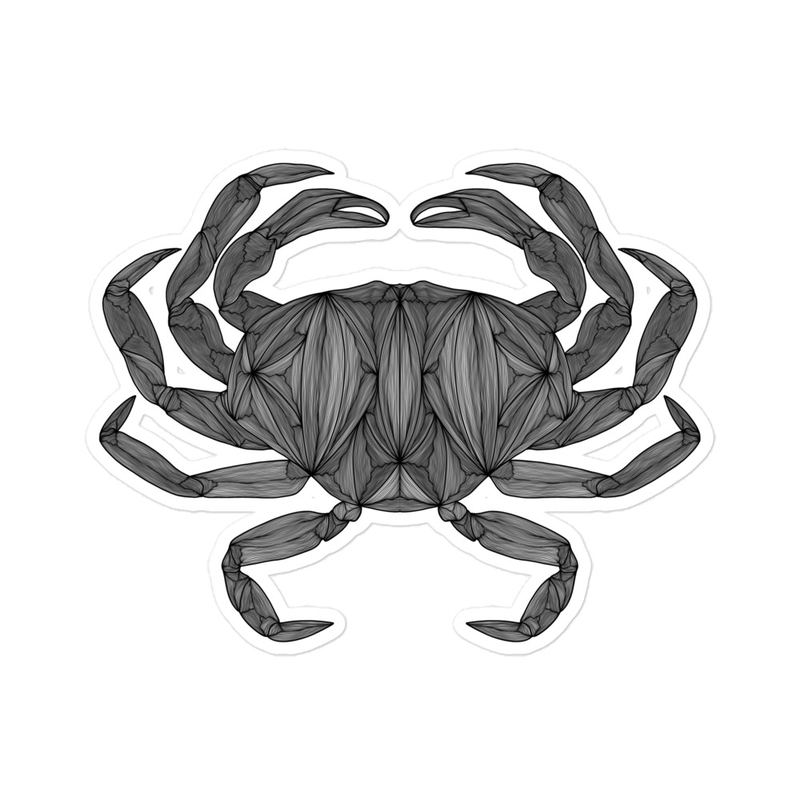 Line Crab Sticker