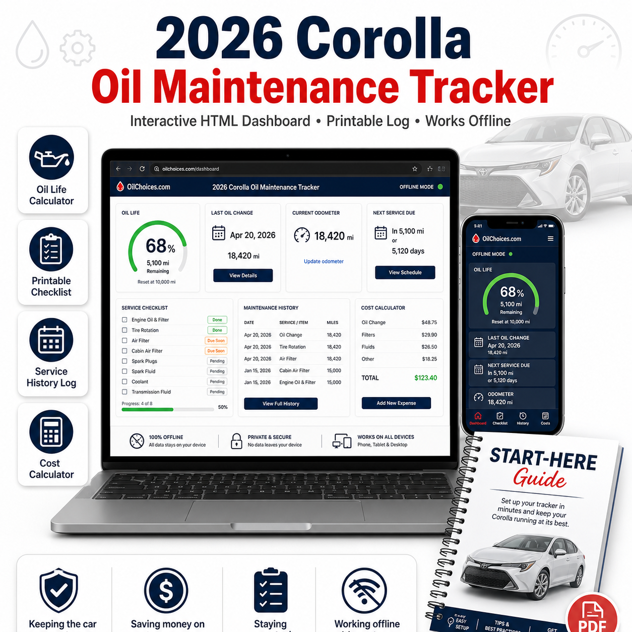 2026 Corolla Offline Maintenance App