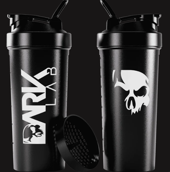 Coqueteleira Shaker Caveira Preta 700ml com Rede - Dark Lab