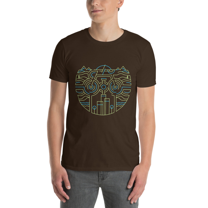 Bike Line Short-Sleeve Unisex T-Shirt