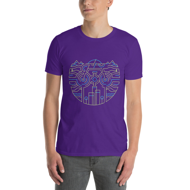 Bike Line Short-Sleeve Unisex T-Shirt