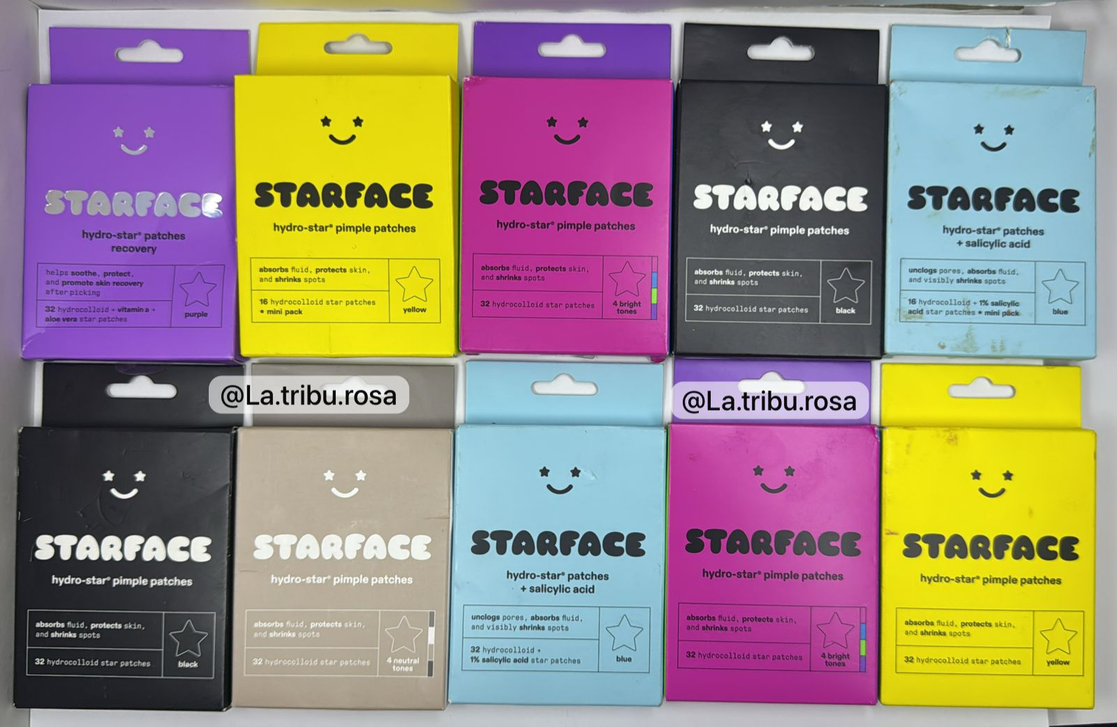 Lote solo producto de Starface con detalle en empaque 10 pz #MA237