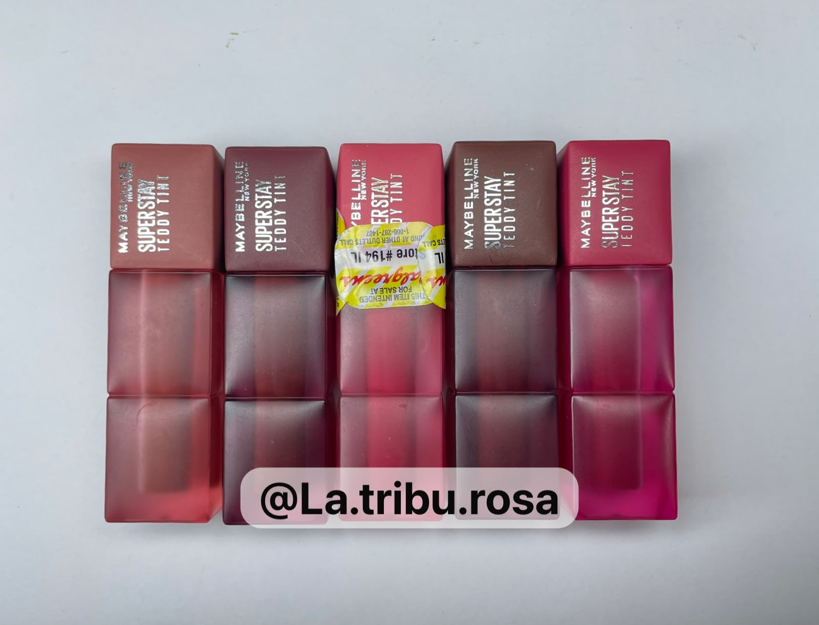 Lote solo Teddy tint 5pz #JL251