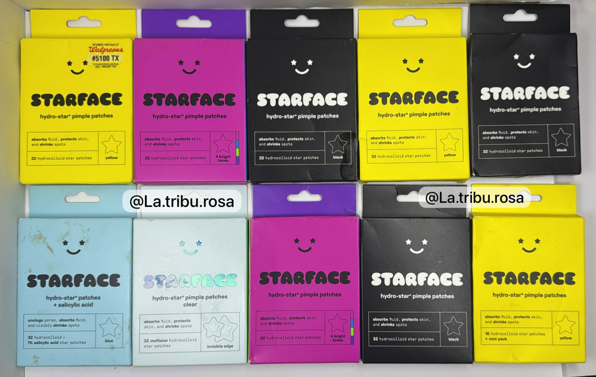 Lote solo producto de Starface con detalle en empaque 10 pz #MA236