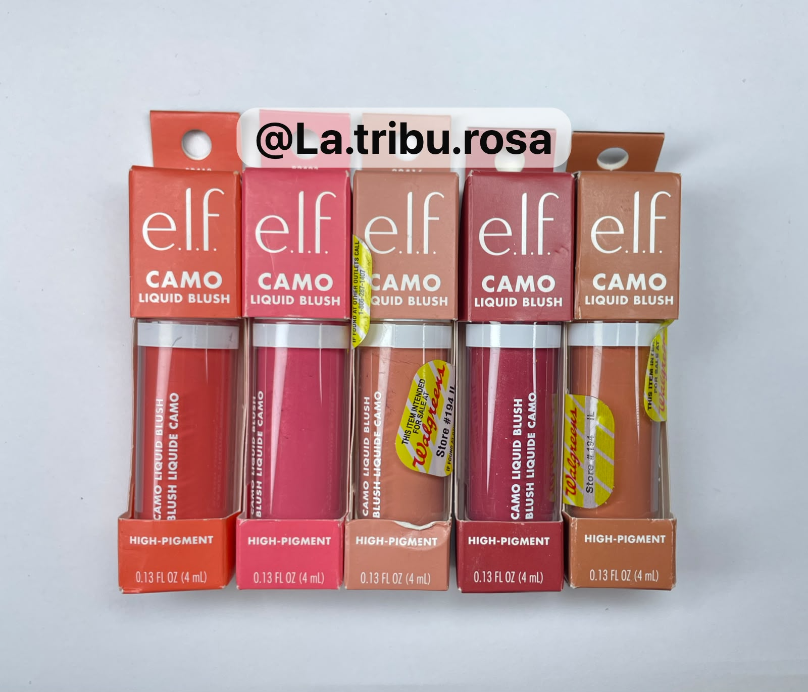 Lote camo blush 5 pz #JL244
