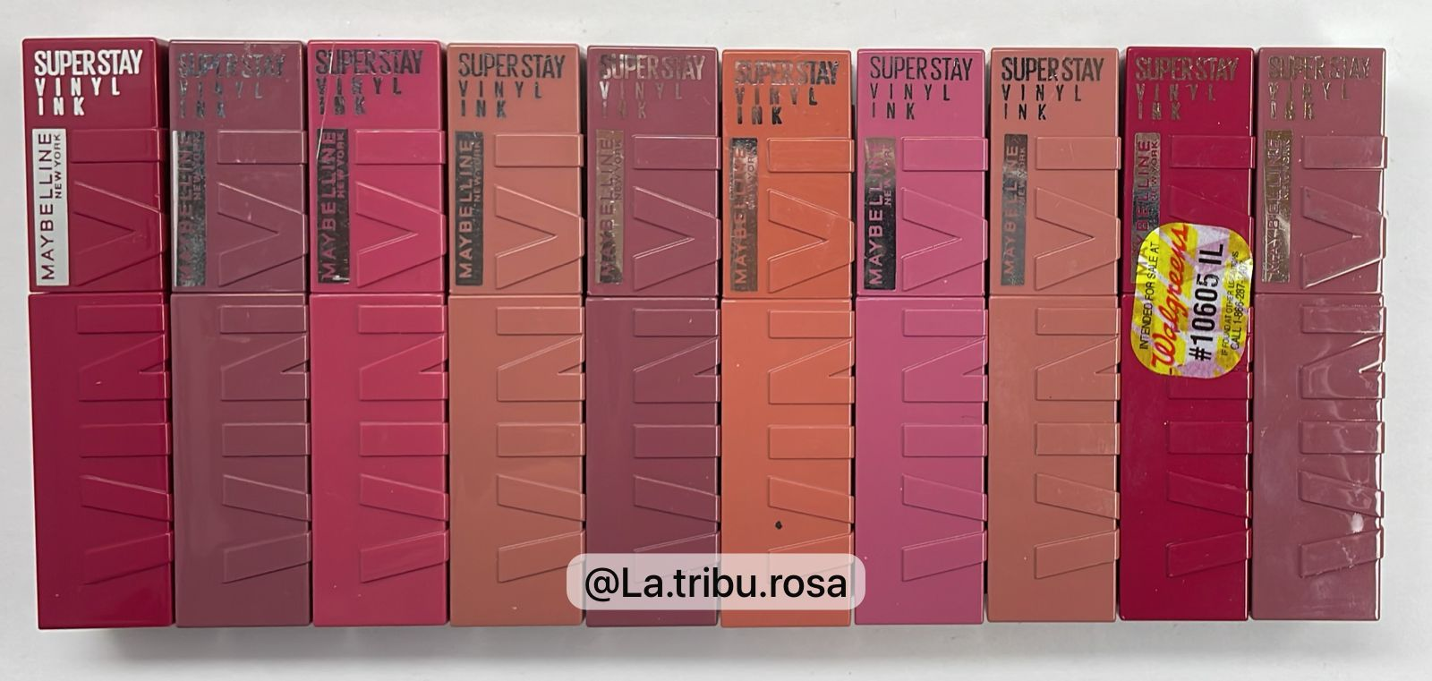 Lote Vinyl de Maybelline labiales 10 pz  #M184