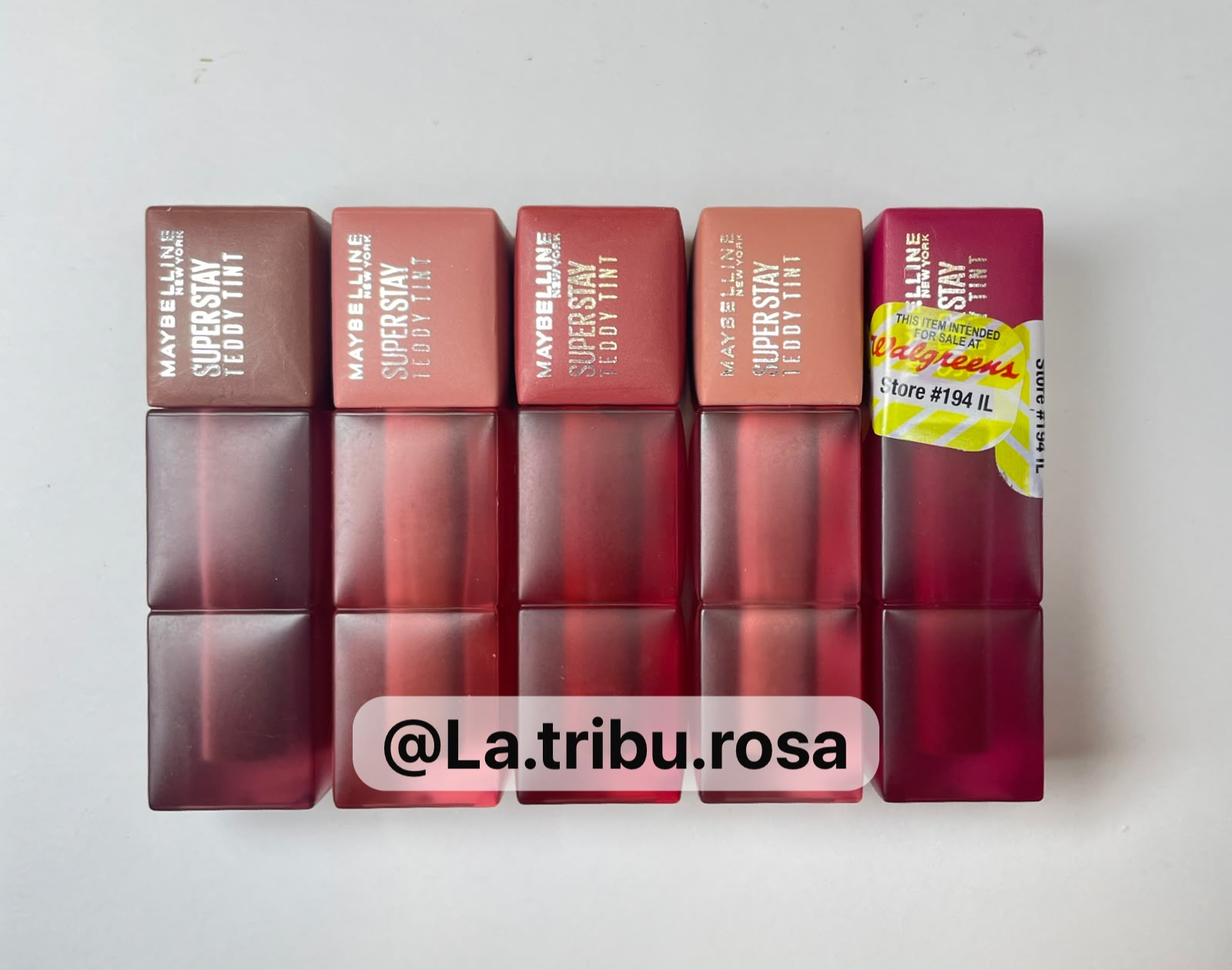 Lote solo Teddy tint 5pz #JL257