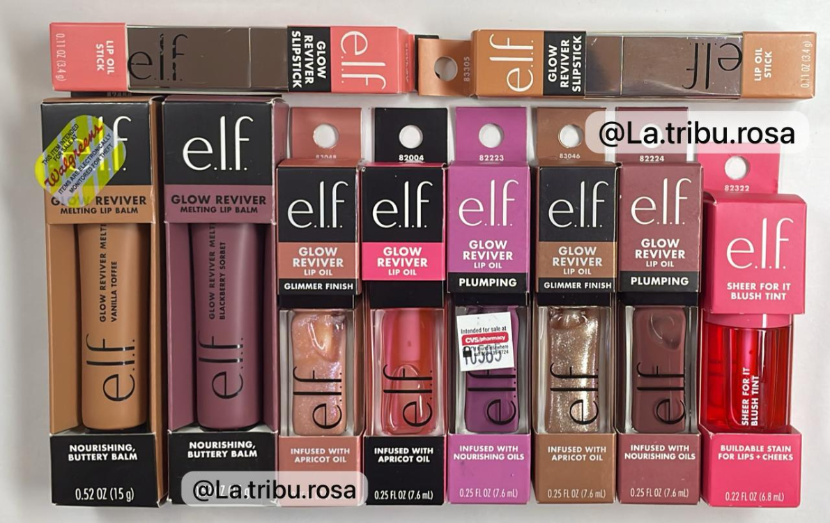 Lote especial glosses elf 10pz #M109