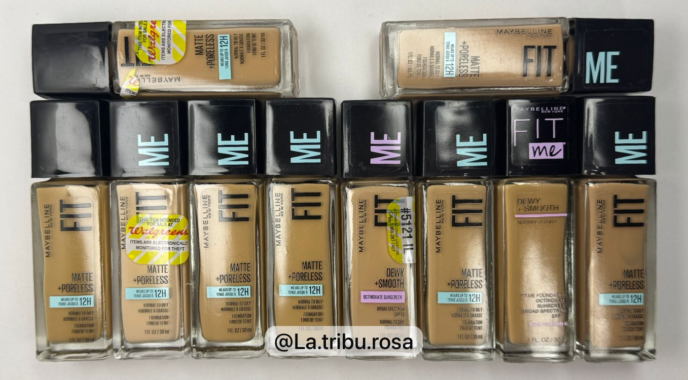 Lote de Bases Maybelline Claros/Medios 10pz #MA253 