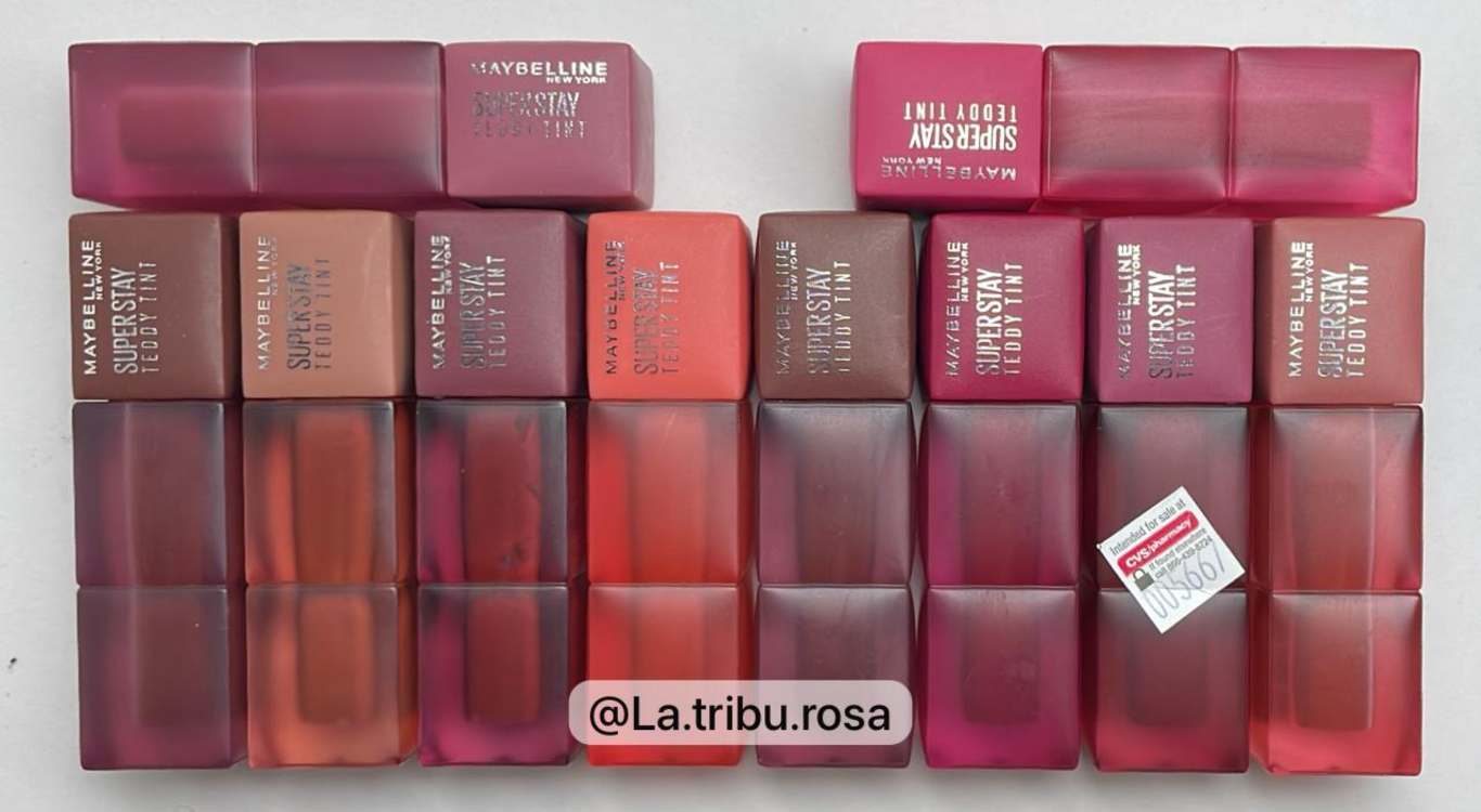 Lote solo Teddy tint 10pz #A254