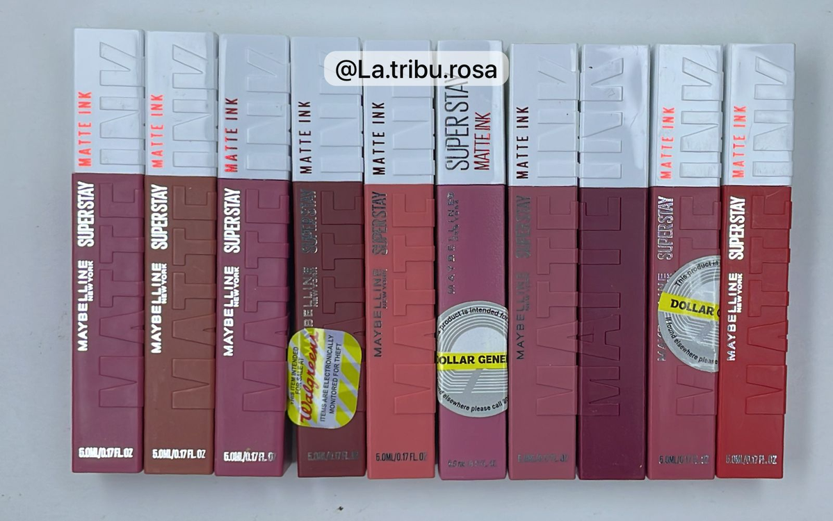 Lote solo Labial Matte Ink Maybelline 10 pz #A264