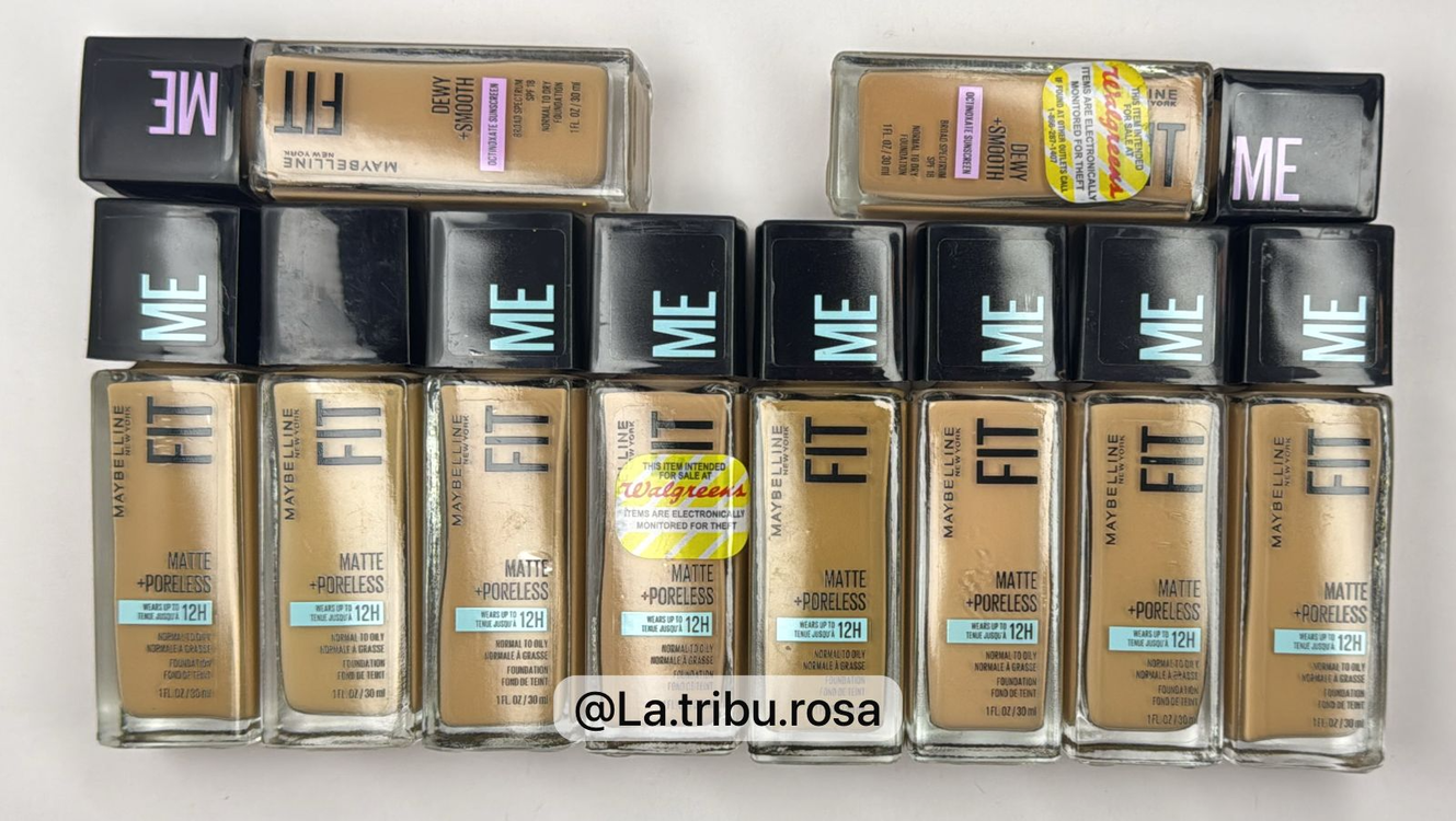 Lote de Bases Maybelline Claros/Medios 10pz #MA254