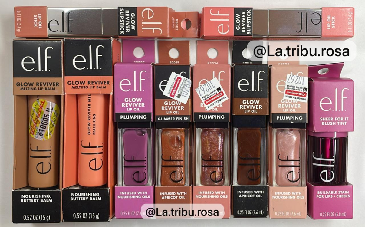Lote especial glosses elf 10pz #M115