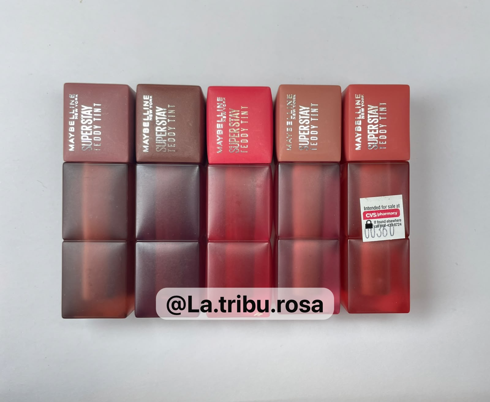 Lote solo Teddy tint 5pz #JL258