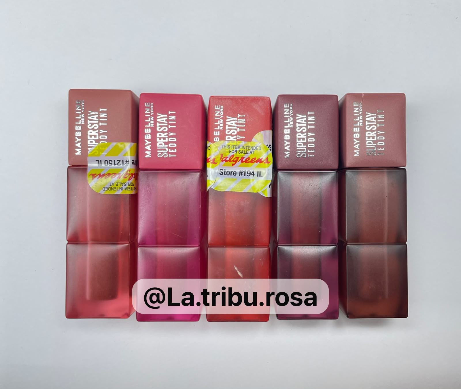 Lote solo Teddy tint 5pz #JL252
