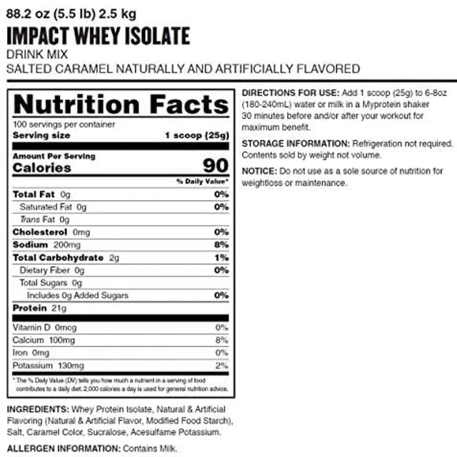 Impact Whey Isolate MyProtein