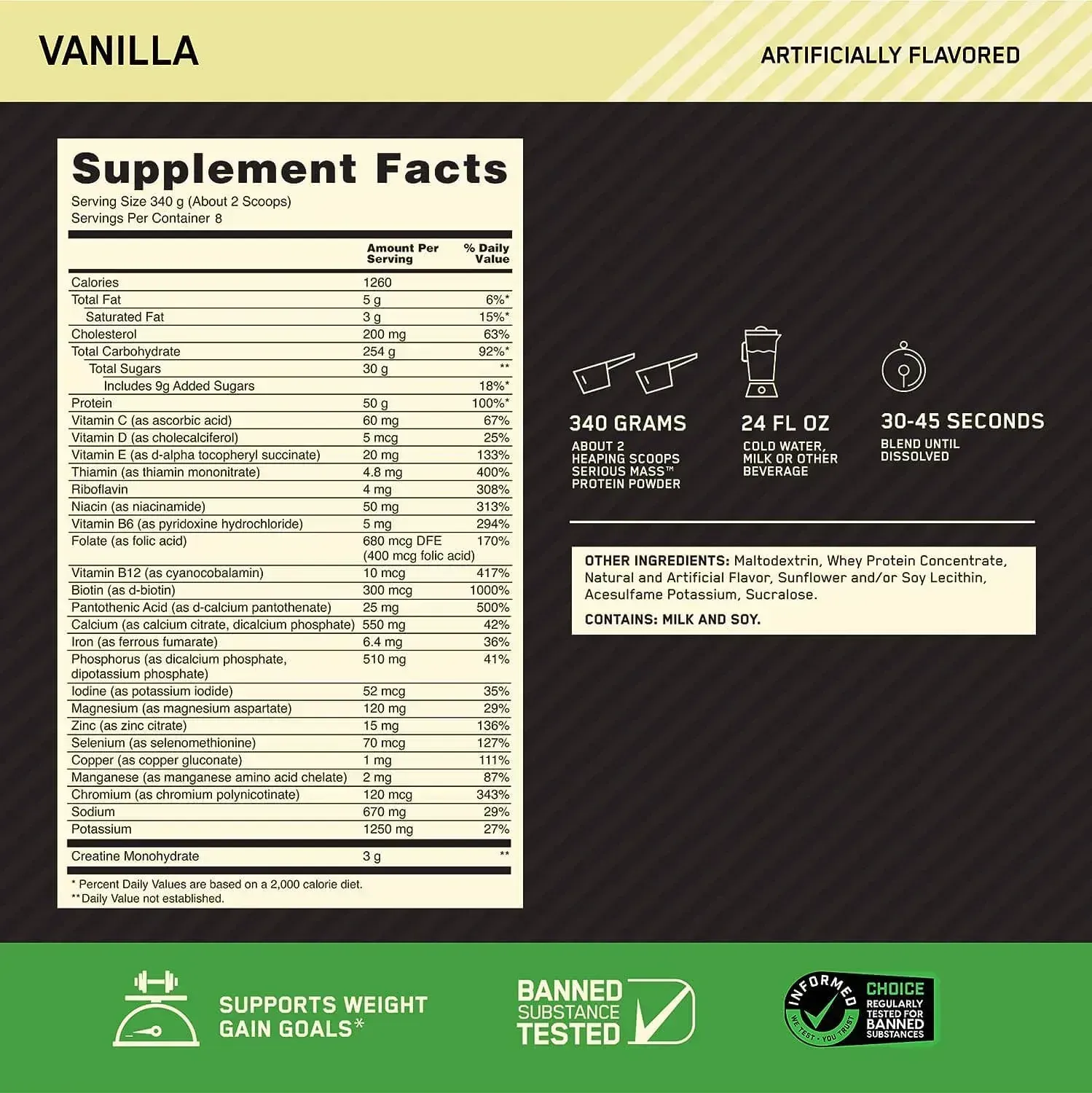 Serious Mass Chocolate 2.72 kg