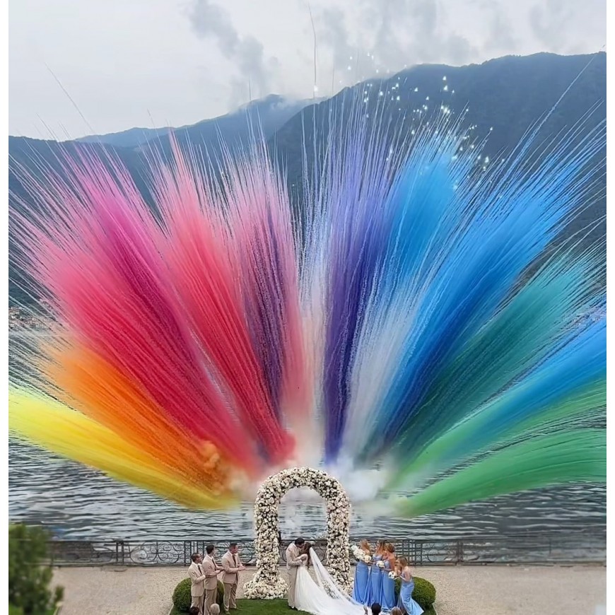 Feu d'artifice de jour