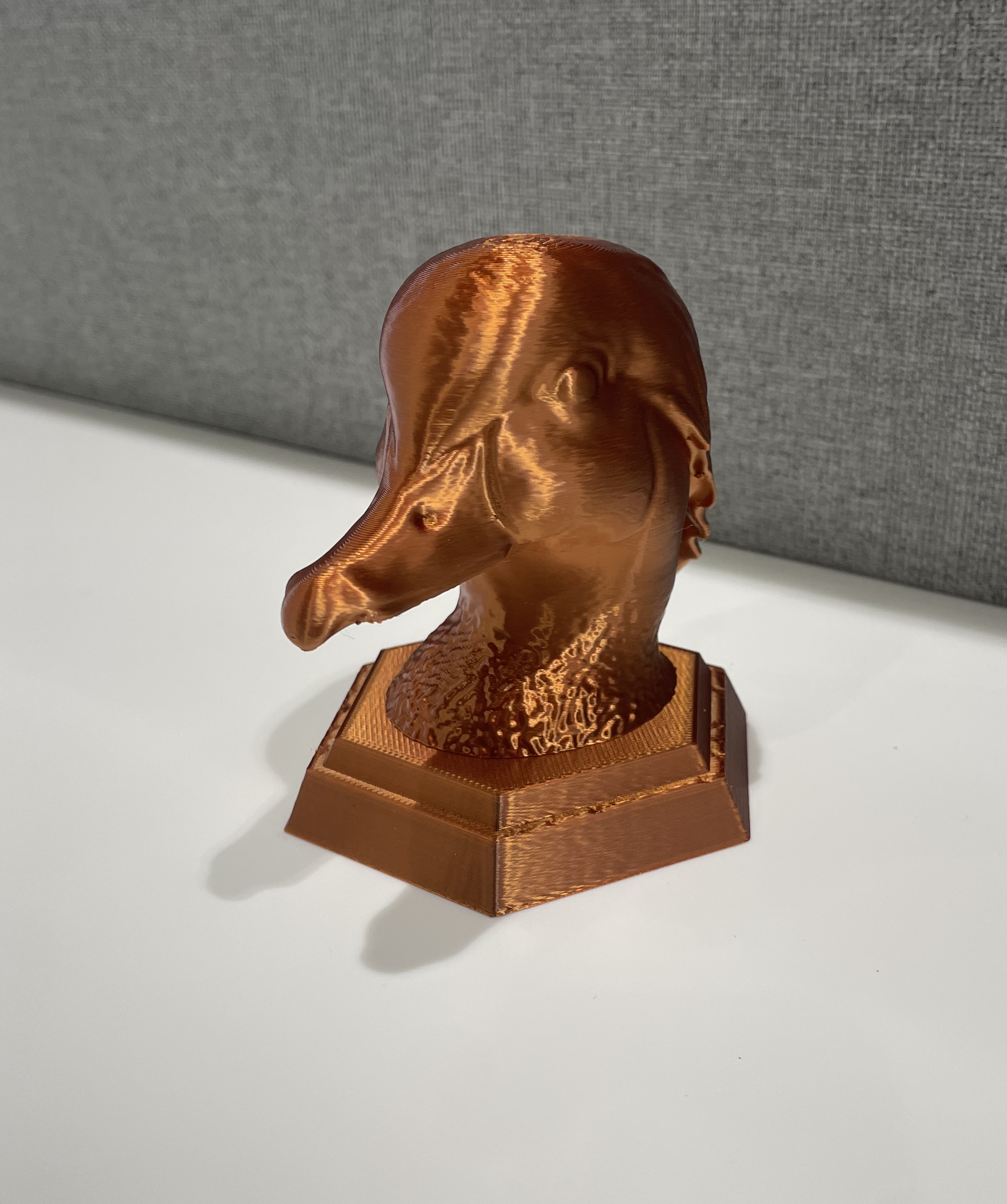 Wood Duck head statue